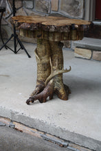 Load image into Gallery viewer, ET-15 Yellow Birch Pedestal End Table