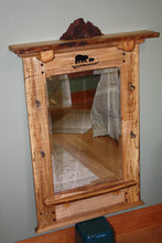 Load image into Gallery viewer, Rustic Beveled glass mirror M-1 - Long Lake Reflections