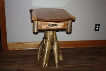 Load image into Gallery viewer, ET-17: Rustic Burly Maple Yellow Birch Root Stump End Table