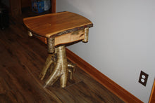 Load image into Gallery viewer, ET-17: Rustic Burly Maple Yellow Birch Root Stump End Table