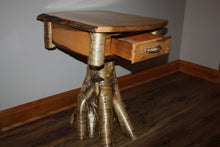 Load image into Gallery viewer, ET-17: Rustic Burly Maple Yellow Birch Root Stump End Table