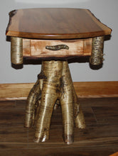 Load image into Gallery viewer, ET-17: Rustic Burly Maple Yellow Birch Root Stump End Table