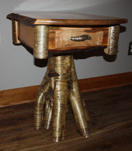 Load image into Gallery viewer, ET-17: Rustic Burly Maple Yellow Birch Root Stump End Table
