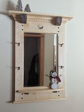 Load image into Gallery viewer, Rustic Adirondack Beveled Glass Mirror - Loon Lake Reflections
