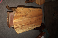 Load image into Gallery viewer, ET-SM Rustic Log Spalted Maple End Tables