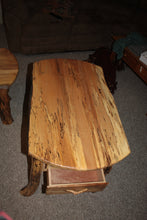 Load image into Gallery viewer, ET-SM Rustic Log Spalted Maple End Tables