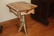 Load image into Gallery viewer, ET-04: Rustic Burly Maple Yellow Birch Stump/Root End Table