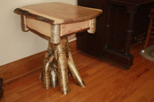Load image into Gallery viewer, ET-02: Rustic Burly Maple Yellow Birch Root Stump End Table