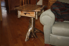 Load image into Gallery viewer, ET-04: Rustic Burly Maple Yellow Birch Stump/Root End Table