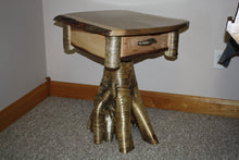 Load image into Gallery viewer, ET-02: Rustic Burly Maple Yellow Birch Root Stump End Table