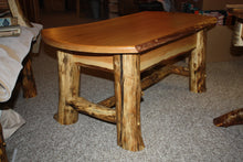 Load image into Gallery viewer, CT-004 Coffee Table, white oak - rustic log