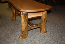 Load image into Gallery viewer, CT-005 Coffee Table, white oak, rustic log