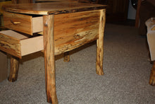 Load image into Gallery viewer, ET-SM Rustic Log Spalted Maple End Tables