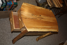 Load image into Gallery viewer, ET-SM Rustic Log Spalted Maple End Tables