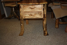 Load image into Gallery viewer, ET-SM Rustic Log Spalted Maple End Tables