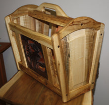Load image into Gallery viewer, MR-010: Adirondack Moose Magazine Rack (tiger maple)