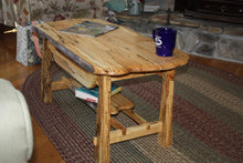 Load image into Gallery viewer, CT-008 Coffee Table - floating top - rustic spalted maple