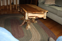 Load image into Gallery viewer, CT-007 Coffee Table -Yellow Birch Root/Stump and Antler
