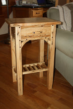 Load image into Gallery viewer, ET-TFO: Timber-framed Spalted Maple End Tables (pair)