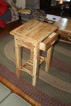 Load image into Gallery viewer, ET-TFO: Timber-framed Spalted Maple End Tables (pair)
