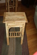 Load image into Gallery viewer, ET-TFO: Timber-framed Spalted Maple End Tables (pair)