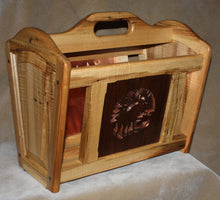 Load image into Gallery viewer, MR-010: Adirondack Moose Magazine Rack (tiger maple)