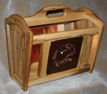 Load image into Gallery viewer, MR-010: Adirondack Moose Magazine Rack (tiger maple)