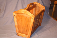 Load image into Gallery viewer, MR-011: Adirondack Magazine Rack (cherry), Deer Scene
