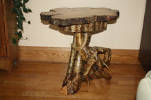 Load image into Gallery viewer, ET-09 Yellow Birch Pedestal End Table