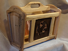 Load image into Gallery viewer, MR-010: Adirondack Moose Magazine Rack (tiger maple)