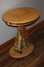 Load image into Gallery viewer, ET-18: Platform Pedestal Table &quot;Winter Walk&quot;

