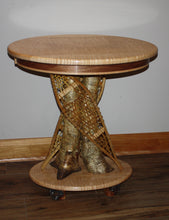 Load image into Gallery viewer, ET-18: Platform Pedestal Table &quot;Winter Walk&quot;
