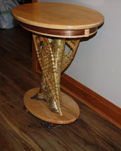 Load image into Gallery viewer, ET-18: Platform Pedestal Table &quot;Winter Walk&quot;
