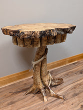 Load image into Gallery viewer, ET - 019 Yellow Birch Pedestal End Table
