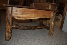 Load image into Gallery viewer, CT-003 Coffee table, rustic log, spalted maple
