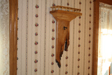 Load image into Gallery viewer, tiger maple hanging plant holder rustic Adirondack maple syrup tap live edge gallery molding
