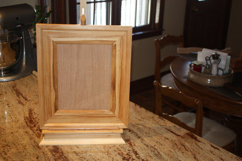 easel picture frame Adirondack maple Rustic live edge