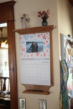 Load image into Gallery viewer, calendar holder frame cherry rustic Adirondack 
