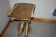 Load image into Gallery viewer, ET-002: Rustic Burly Maple Yellow Birch Root Stump End Table
