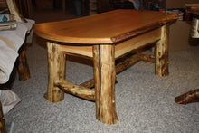 Load image into Gallery viewer, CT-004 Coffee Table, white oak - rustic log
