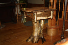 Load image into Gallery viewer, ET-005: Rustic Yellow Birch Stump/Root End Table
