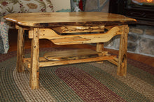 Load image into Gallery viewer, CT-008 Coffee Table - floating top - rustic spalted maple
