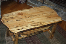 Load image into Gallery viewer, CT-008 Coffee Table - floating top - rustic spalted maple
