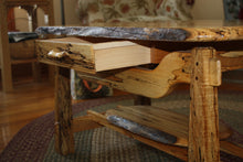 Load image into Gallery viewer, CT-008 Coffee Table - floating top - rustic spalted maple
